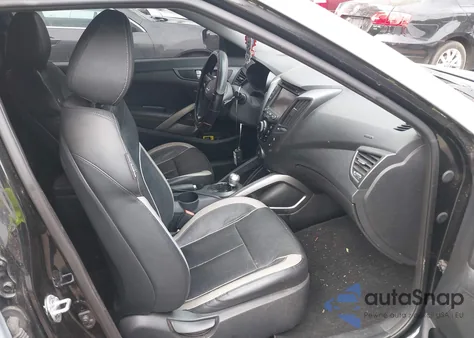 2015 Hyundai Veloster Turbo из США, поврежденный, VIN KMHTC6AE0FU221712